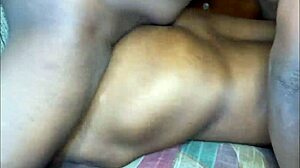 homemade quickie with hard fast fucking in bed, bent over and missionary