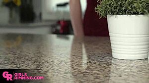 Flirty redhead charms the handyman with her sexy ass! 😘