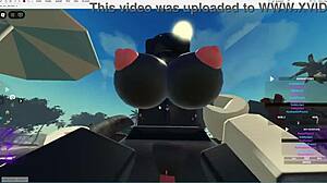 Emo Slut Takes Rough Monster Cock