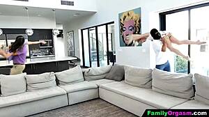 Familyorgasm - Overprotective Stepdads Teach Easy Stepdaughters