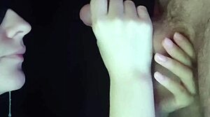 i love watching my wife suck dick up close, spitting and wet