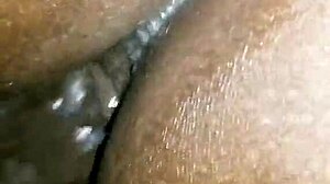 Calmly taking in the deep black cock into my ass slowly and steadily.