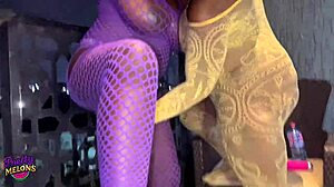 i watch two horny ebony teens finger each other on the balcony until squirting