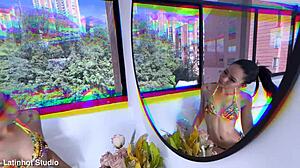 Beautiful Teen Camila Cooper Enjoys Interracial Anal with Monster Cock in Lingerie