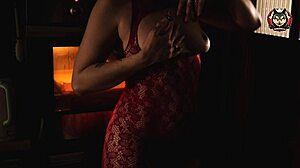 Naked cooking with hairy beaver and monster cock!