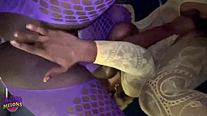 i watch two horny ebony teens finger each other on the balcony until squirting