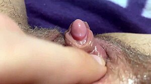 Huge Clitoris Rubbing and Jerking to Orgasm