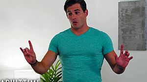 Kenzie reeves gets stuck and fucks her friend in cowgirl.