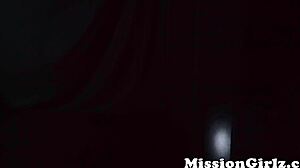 immaculate teen oiled up and fucked hard by mormon girls