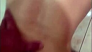 Wife gets fucked on bathroom floor in doggystyle POV.