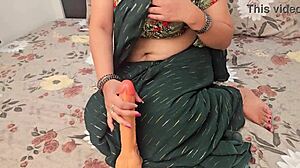 Vasna bhabhi playing with 10 inch dildo