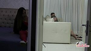 cleo cadillac- duas rolas arrombando a safada com dupla penetracao latina dancing lingerie blonde blowjob assfucking double 1on1 pretty homemade