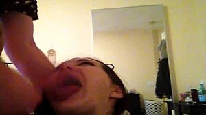 Sabrina Sinclair Gives Rough Deepthroat Blowjob Gag