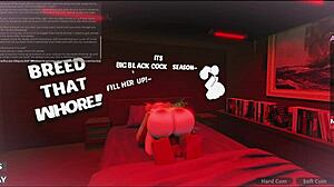 Cheating bitch takes her first big black cock