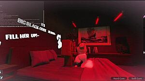 Cheating bitch takes her first big black cock