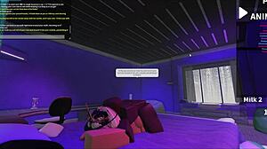 Fucking blonde bimbo roughly in roblox studio