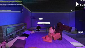 Fucking blonde bimbo roughly in roblox studio