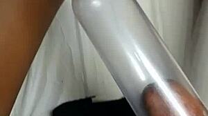 I got my cock pumped and sucked by beautiful black teen 18+