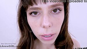 inexperienced cute girl tries her first casting interview