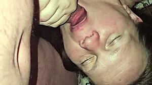 Intriguing contrast of tender love and intense sucking in this redhead scene