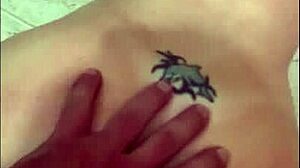 Wife gets fucked on bathroom floor in doggystyle POV.