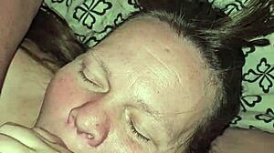 Intriguing contrast of tender love and intense sucking in this redhead scene