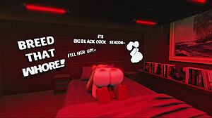 Cheating bitch takes her first big black cock