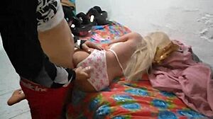 i slid into the hot blonde's ass sideways hard with the sex toy