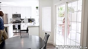 Audrey Spies on Will, Visits Him, and Gets Muff Diving Doggystyle Cunilingus with Big Black Cock