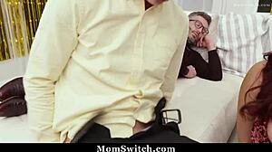 stepmoms get fucked by each other's step sons at new year's party