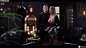 shalina devine's huge tits get facefucked