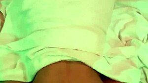 He casually bent over the ebony transsexual for intense anal pounding while she moaned in ecstasy