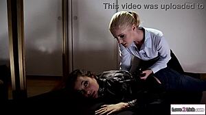 Dominant Lesbian Cop Gets Rimmed By Submissive Captive In Police Fetish