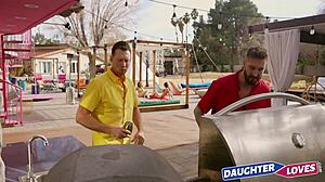 stepdaughters have wild sex on spring break!