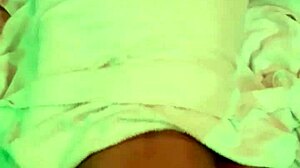 He casually bent over the ebony transsexual for intense anal pounding while she moaned in ecstasy