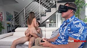 submerged in step mom while dad plays game 😏