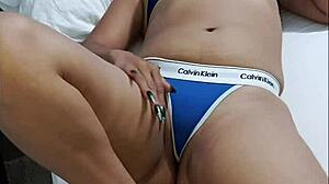 Ebony Brunette In Lingerie Poses