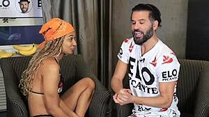 addis fouche plays rock paper scissors, swallows cream