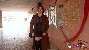 Emmita smile and her huge boobs wants to seduce a young 18+ guy, rough doggystyle and riding