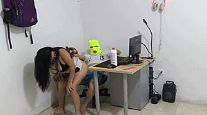 Dirty Neighbor Begs for Cock, Acting Like a Snail