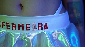 curvy nerd in hospital fucks two nurses