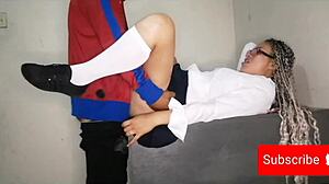Mexican student gets anal licked and fucked by teacher for better grades in classroom.