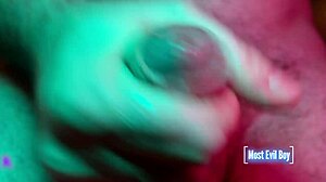 Frontal Cumshot in Close-Up Masturbation