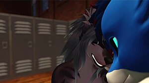 Alpha Wolf Dominates Slutty Girl in Gym VRChat