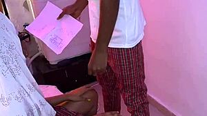 Home tutor fucks student in missionary.