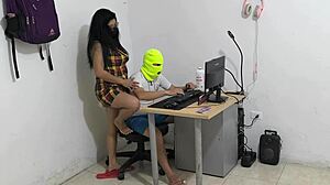 Dirty Neighbor Begs for Cock, Acting Like a Snail