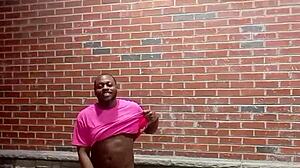 Teasing dancer rips clothes in private striptease