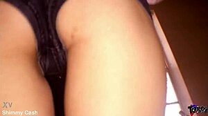 Blonde Cutie Shows Exercise Ball Routine Before Intimate Encounter