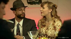 I watched this blonde get double penetrated with monster cocks