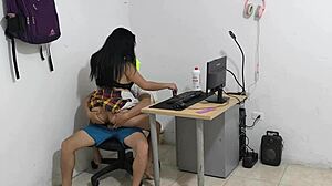 Dirty Neighbor Begs for Cock, Acting Like a Snail